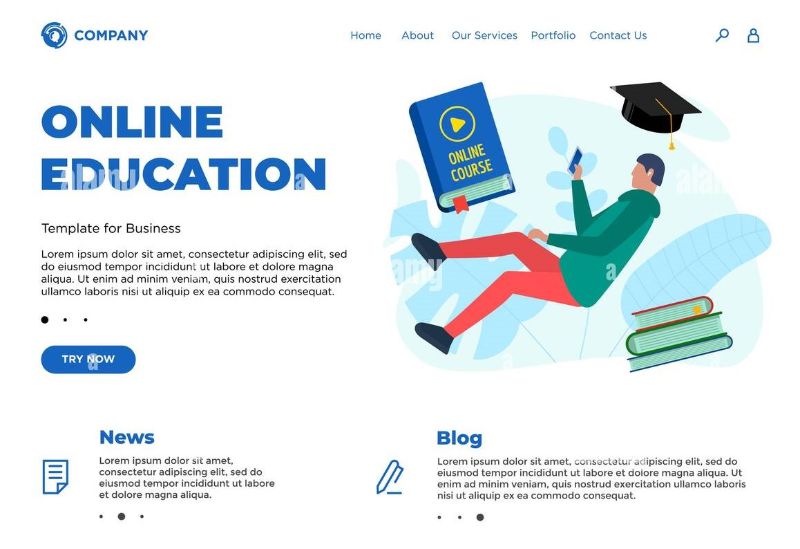 10 mẹo thiết kế website học trực tuyến hoàn hảo